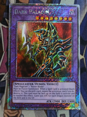 Dark Paladin Platinum Secret Rare κάρτα Yu-Gi-Oh σαν καινούργιο