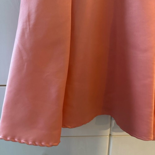 Peach dress like new size L with bow detail on back