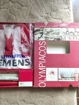 Olympiacos 2004-2005 football jersey, authentic, new with tags