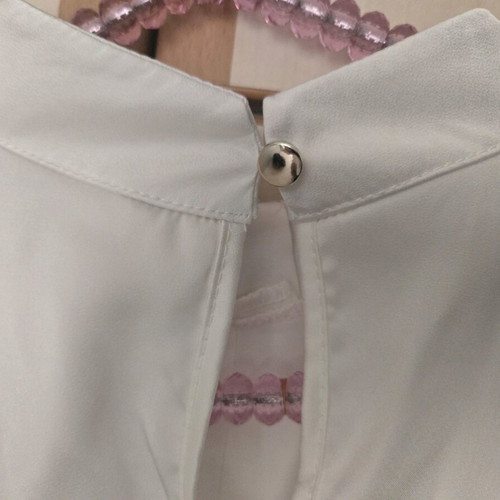 Shirt with Mao collar like new, size M, white