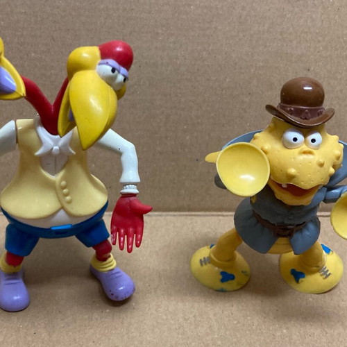 Bandai 1991 Little Dracula Twin Beaks and Maggot figures used, pack of 2