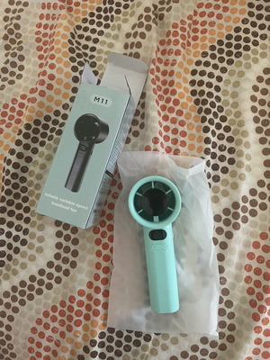 Portable rechargeable fan with speed control