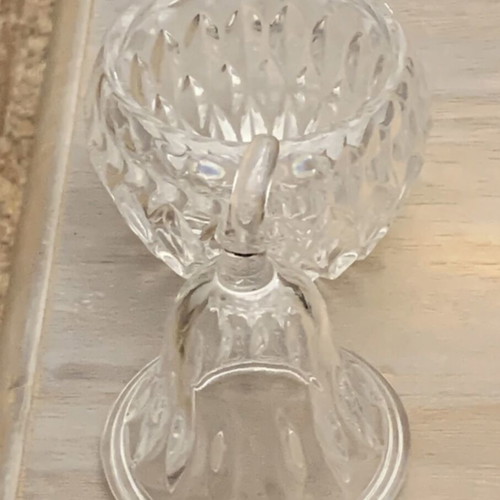 Crystal pear-shaped dish fondantière like new