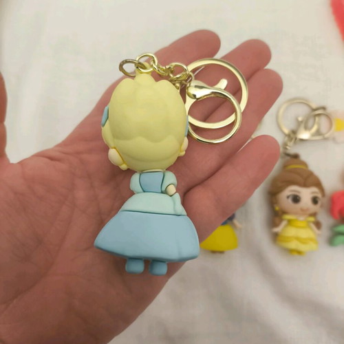 Disney Princess Keychains new, set of 5 with Cinderella and Ariel