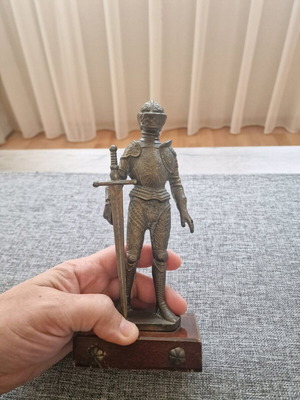 Metal knight like new, bronze or brass