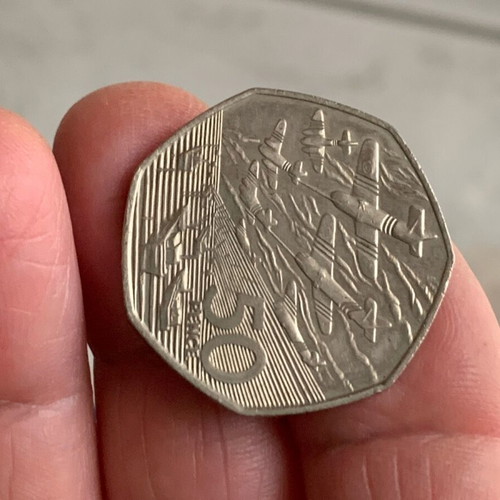 50 Pence Coin Queen Elisabeth II D-Day 1994 new