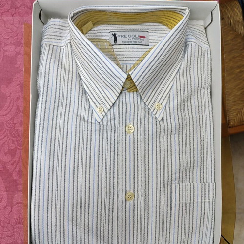 Pre Golf MEN by Prentzas shirt new, white multicolor size L