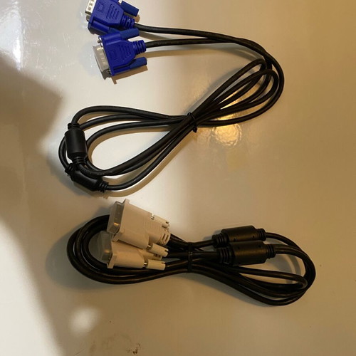 Connection cables monitor to PC, pack of 2, brand new