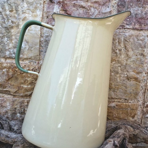 Kockums Sweden enamelware jug 4 liters like new, Scandinavian design