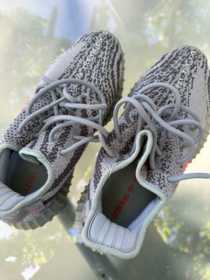 Yeezy SPLY-350 Adidas casual shoes like new, size 38.5, grey