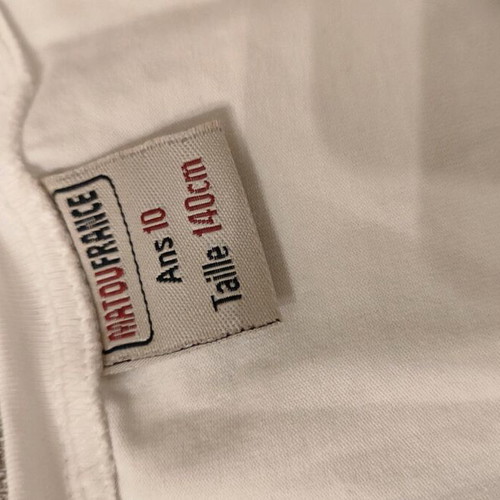 Fitted t-shirt with sequins like new, white, Matoufrance