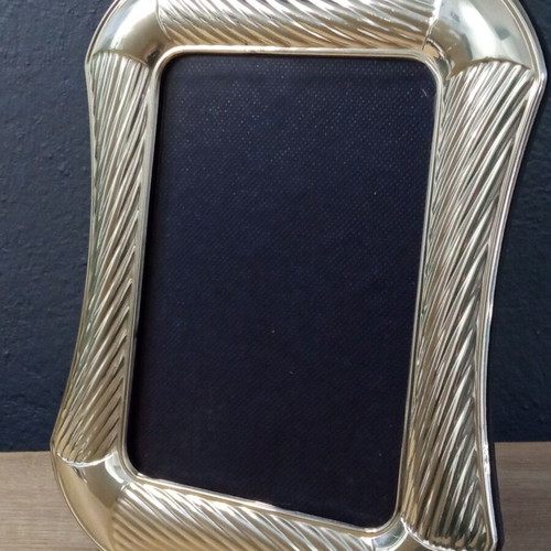Silver photo frame vintage used 25x20 cm
