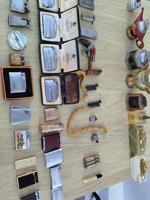 Lighter collection used, 40 pieces, vintage