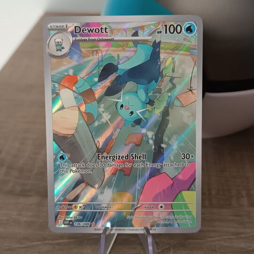 Dewott 106/086 Illustration Rare White Flare Pokémon TCG near mint