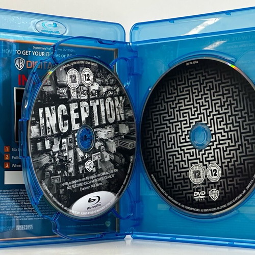Inception 2-Disc Blu-ray & DVD like new, subbed