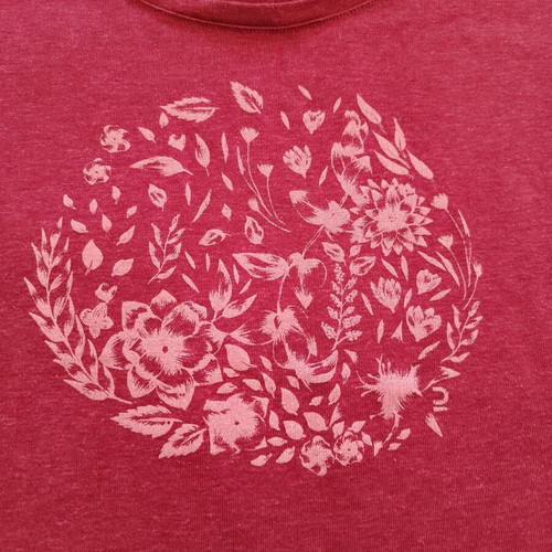 Quechua Women's Hiking T-Shirt NH500 New, Red and Purple, Size XL