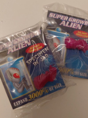 Παιχνίδια Super Growing Alien σετ 2 καινούργια, ρετρό 90s/00s