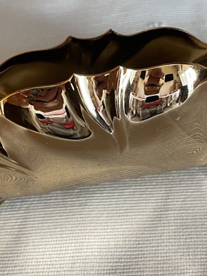 Vintage Reichhart Napkin Holder 24K Gold Brass Like New