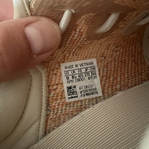 Adidas Yeezy 350v2 sneakers, multicolor, size 42.5