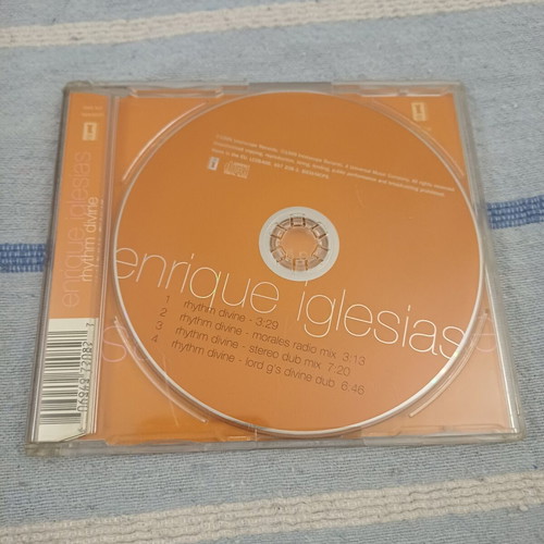 Enrique Iglesias Rhythm Divine CD single with remixes
