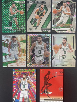 Jayson Tatum Lot of 8 Cards Near Mint Condition