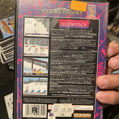 Winter Olympics Sega Mega Drive game like new, CIB