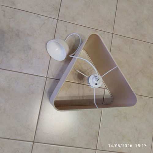 Beige ceiling light fixture