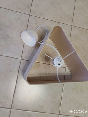 Beige ceiling light fixture