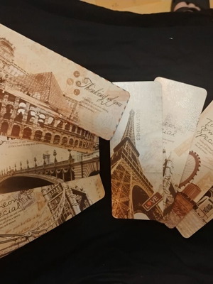 Σετ ταξιδιωτικοί σελιδοδείκτες με ευχές, καινούργιο, 8 τεμάχια