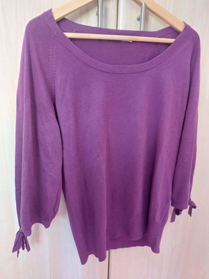 DKNY thin sweater used, purple, size M