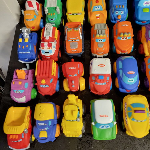 Tonka Hasbro vehicles new, collection of 31 Chuck & Friends