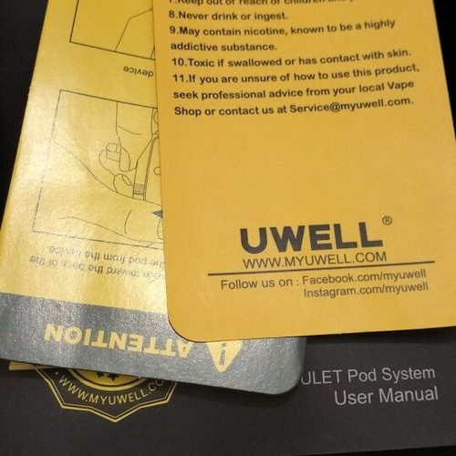 Uwell Amulet Pod System new electronic cigarette watch