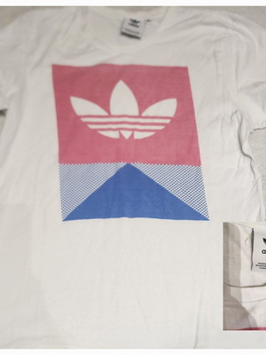Adidas original retro t-shirt like new, size M-L, white