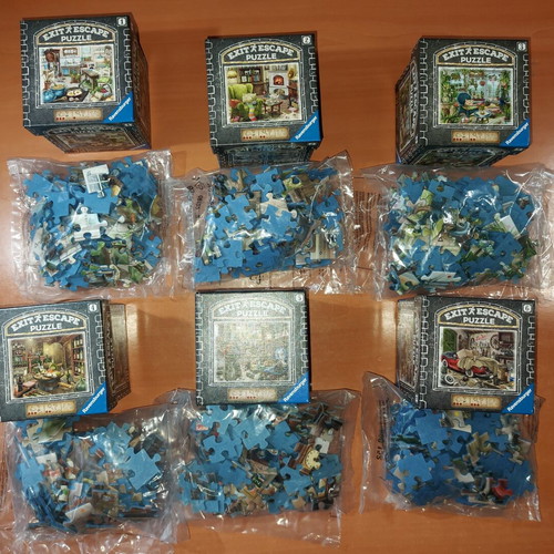 Ravensburger Exit Escape Puzzles 1-6, 6x99 pieces