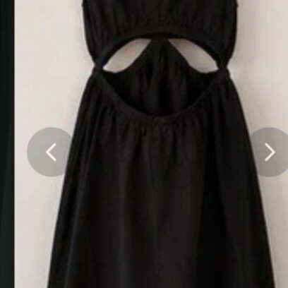 Black dress with cutouts like new