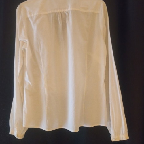 Cotton blouse with ruffles size 164 cm, like new, white
