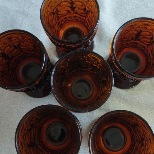 Vintage water glasses set like new, 6 pieces