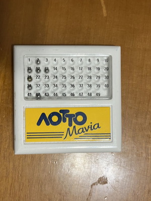 Loto Mania OPAP collectible card like new, vintage game