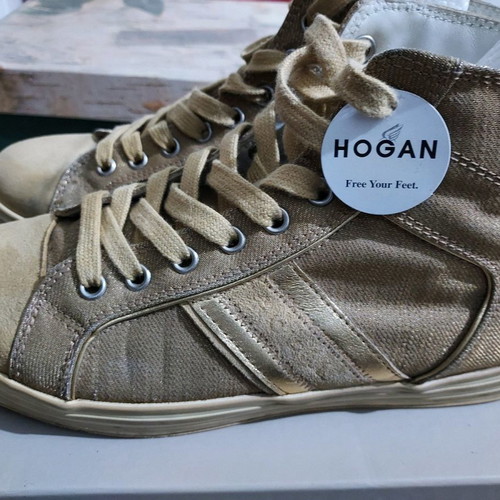 Hogan boots used beige gold, size 37