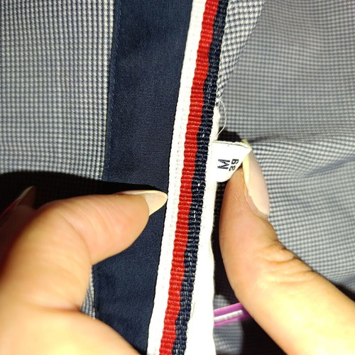 Napoleone slim fit medium shirt like new, white and blue
