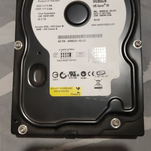 Western Digital Caviar SE 80GB hard drive used