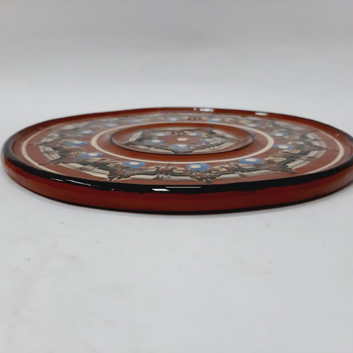 Bulgarian vintage ceramic plate like new, 20 cm, handpainted
