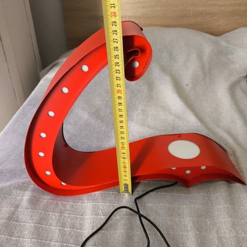 Design LED lamp used, red, modern style