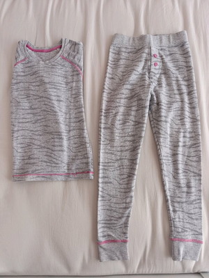 Marks & Spencer thermal long-sleeve underwear set like new, grey, 5 years
