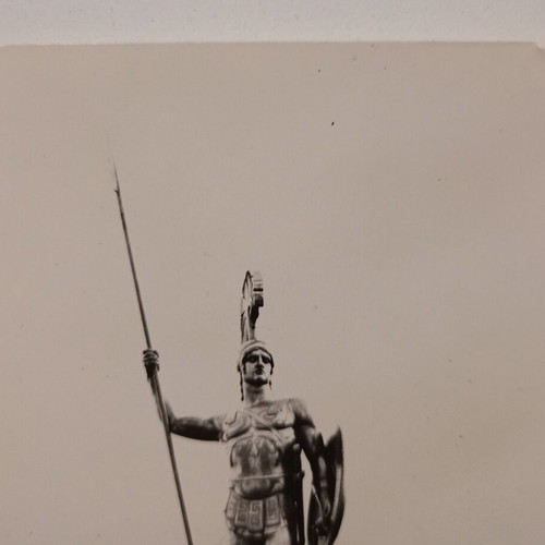 Achilles postcard used, black and white