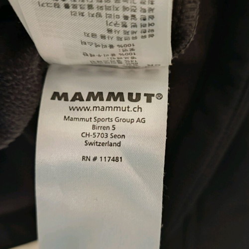 Mammut SOFTech Softshell Jacket size M like new, men's, black
