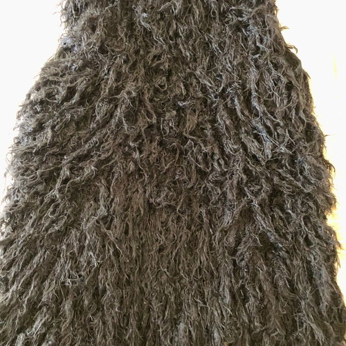Black fluffy vest like new