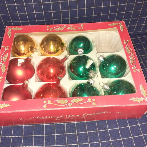 Christmas balls new and old