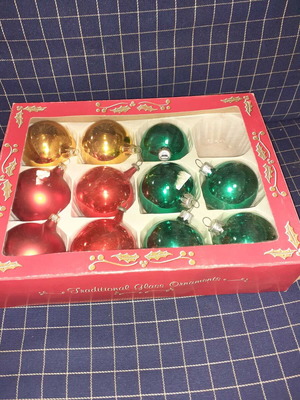 Christmas balls new and old