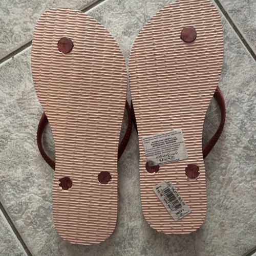 Havaianas flip flops size 36 new with tags pink